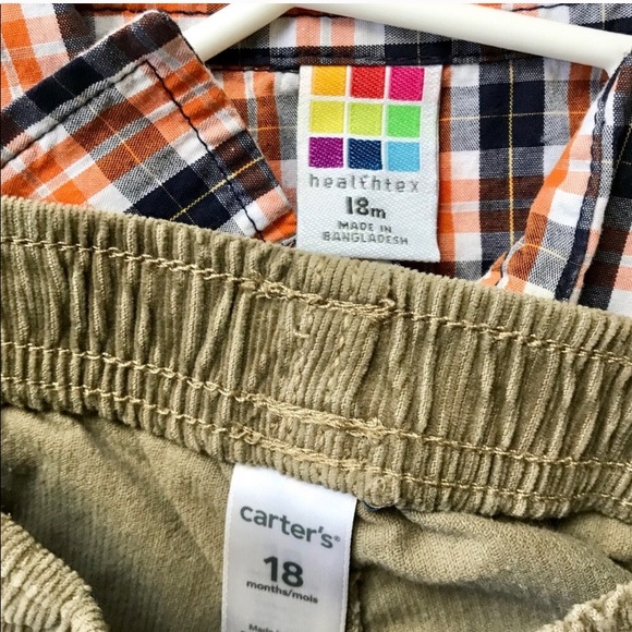 •Carters/Healthtex• plaid top/pant set - Picture 4 of 4